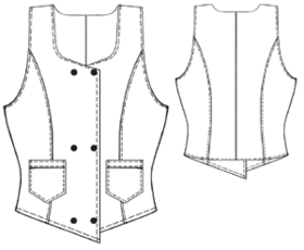 example - #5360 Vest with pockets