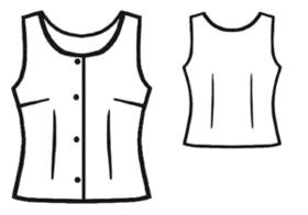 example - #5124 Sleeveless blouse
