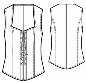 example - #5440 Denim corset