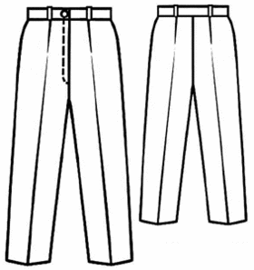 example - #5141 Dark silk pants