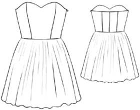 example - #5199 Satin dress