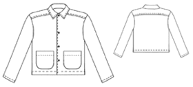 example - #6043 Cotton velvet jacket