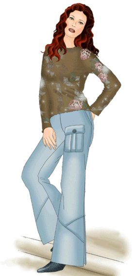 preview - #5344 Pants with slit