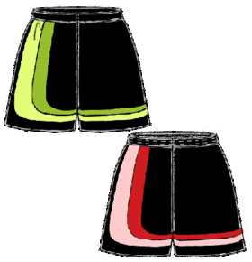 preview - #6109 Shorts with decorative stripes