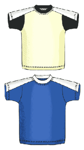 preview - #6106 T-shirt with a saddle yoke