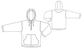 example - #6103 Windbreaker jacket with hood