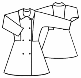 Women :. Coats :. #5021 Short Double-Breasted Coat